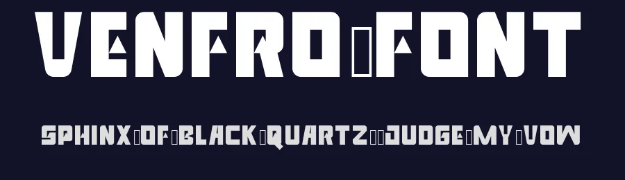 Venfro Font by ffeeaarr — Display Font — thumbnail 2