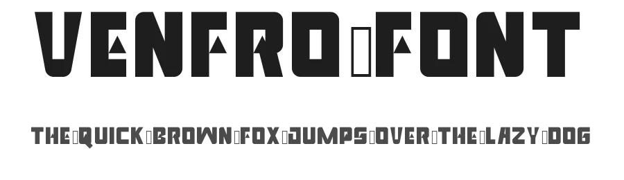 Venfro Font by ffeeaarr — Display Font