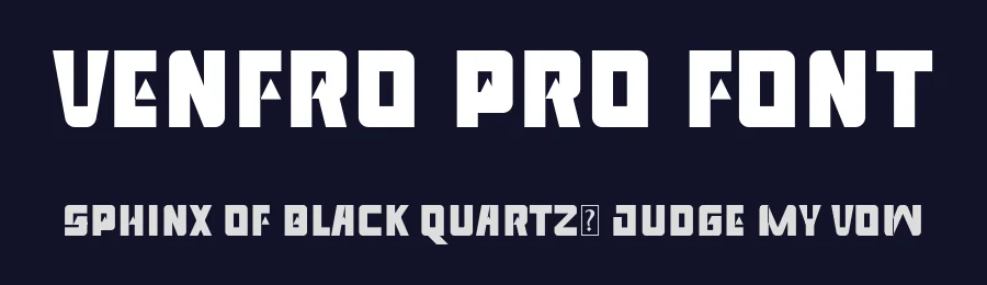 Venfro Pro Font by ffeeaarr — Display Font — thumbnail 2