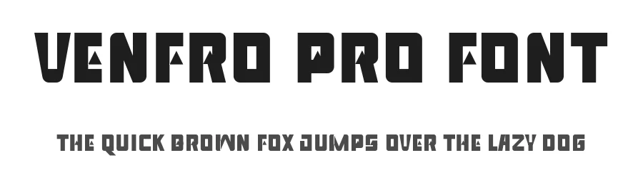 Venfro Pro Font by ffeeaarr — Display Font