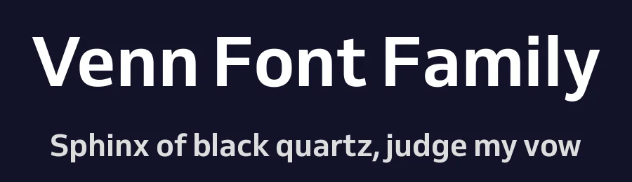 Venn Font Family by daltonmaag — Sans Serif Font — thumbnail 2