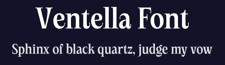 Ventella Font by kereatype — Serif Font — thumbnail 2