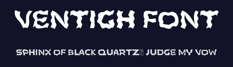 Ventigh Font by ffeeaarr — Display Font — thumbnail 2
