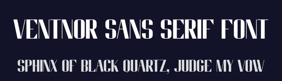 Ventnor Sans Serif Font by lemonthe — Sans Serif Font — thumbnail 2