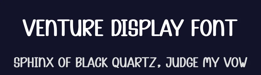 Venture Display Font by andikastudio — Display Font — thumbnail 2