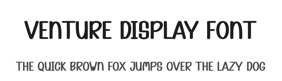 Venture Display Font by andikastudio — Display Font
