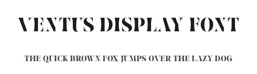 Ventus Display Font by fontkong — Display Font