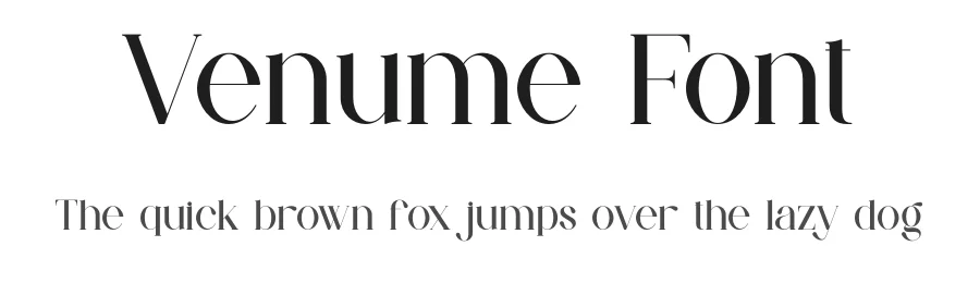 Venume Font by ErmediaStudio — Serif Font