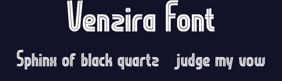 Venzira Font by Flawless And Co — Display Font — thumbnail 2