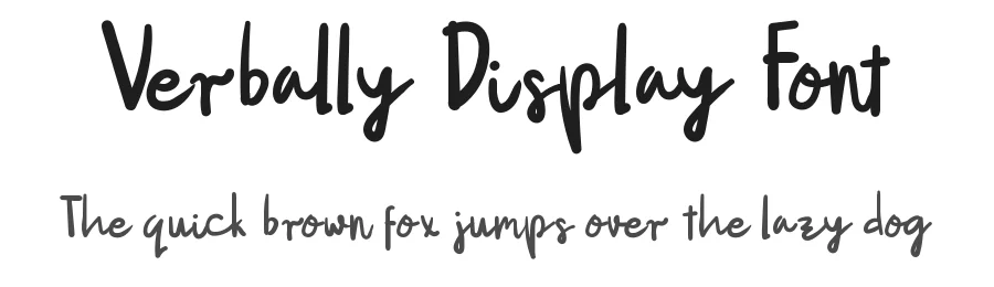 Verbally Display Font by twinletter — Sans Serif Font