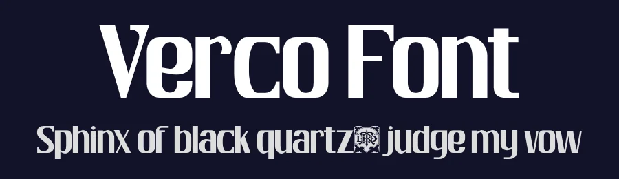 Verco Font by burntilldead — Sans Serif Font — thumbnail 2