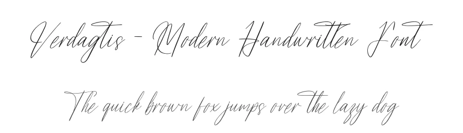 Verdagtis – Modern Handwritten Font by letterenastudios — Script Handwritten Font