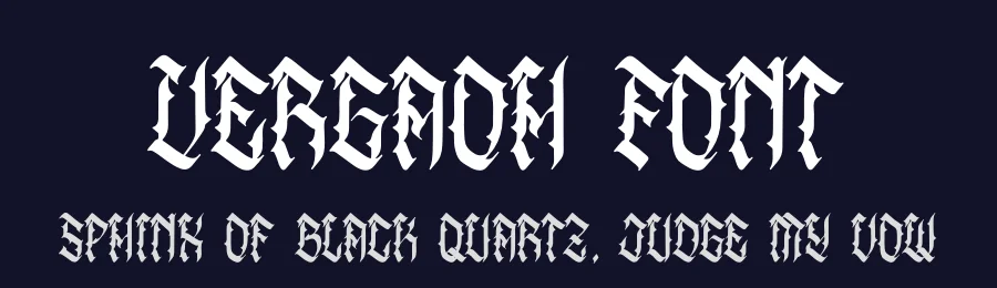 Vergaoh Font by Denustudios — Blackletter Font — thumbnail 2