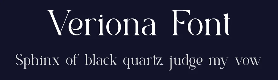 Veriona Font by SlideShoot — Serif Font — thumbnail 2