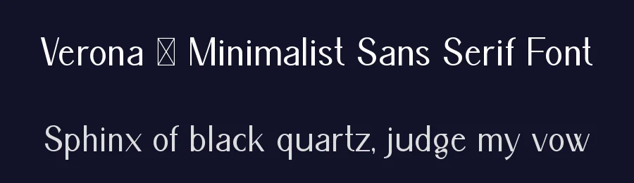 Verona – Minimalist Sans Serif Font by Funtype — Display Font — thumbnail 2