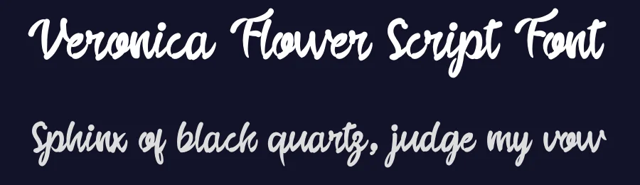 Veronica Flower Script Font by andikastudio — Script Handwritten Font — thumbnail 2