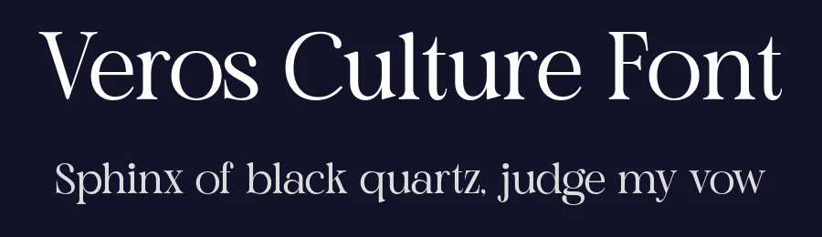 Veros Culture Font by Marvadesign — Serif Font — thumbnail 2
