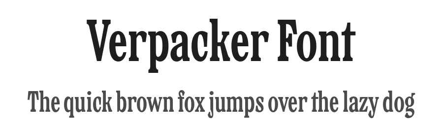 Verpacker Font by Bolditalic Studio — Display Font