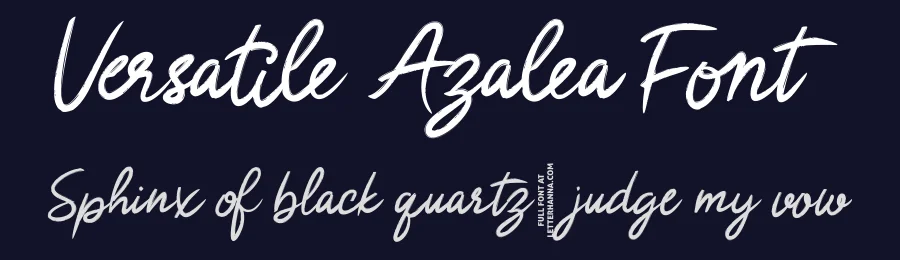 Versatile Azalea Font by letterhanna — Script Handwritten Font — thumbnail 2