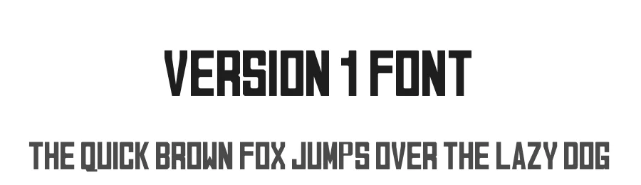 Version 1 Font by Saif — Sans Serif Font