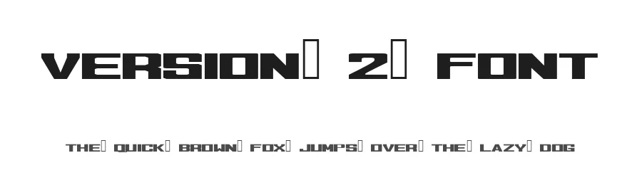 Version 2 Font by Saif — Display Font