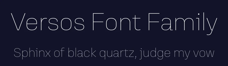 Versos Font Family by Fabio Haag Type — Sans Serif Font — thumbnail 2