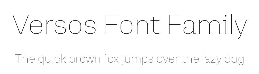 Versos Font Family by Fabio Haag Type — Sans Serif Font