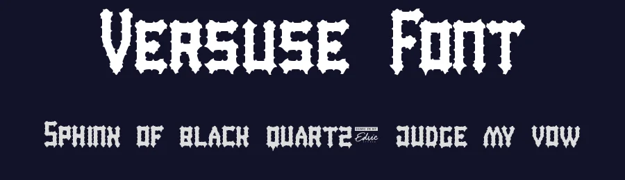 Versuse Font by edricstudio — Blackletter Font — thumbnail 2