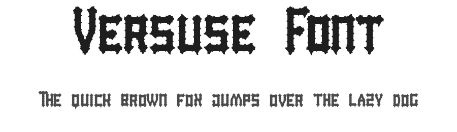 Versuse Font by edricstudio — Blackletter Font