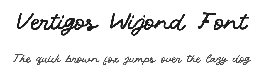 Vertigos Wijond Font by enxyclo — Script Handwritten Font