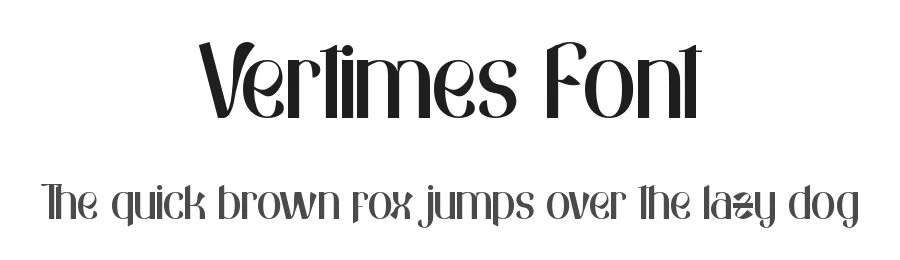 Vertimes Font by RaisProject — Display Font