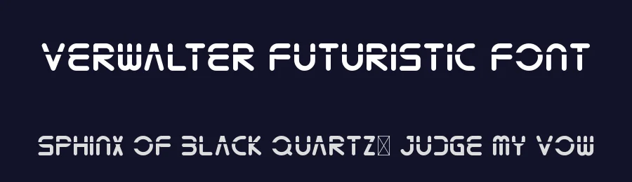 Verwalter Futuristic Font by edricstudio — Sans Serif Font — thumbnail 2