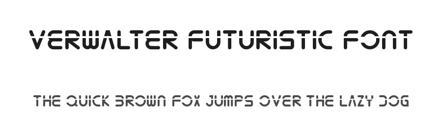 Verwalter Futuristic Font by edricstudio — Sans Serif Font