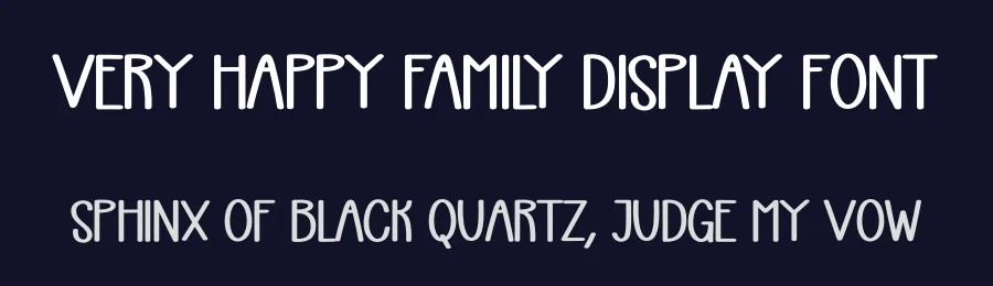 Very Happy Family Display Font by creativeletter — Display Font — thumbnail 2