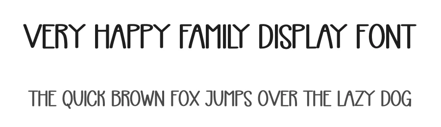Very Happy Family Display Font by creativeletter — Display Font