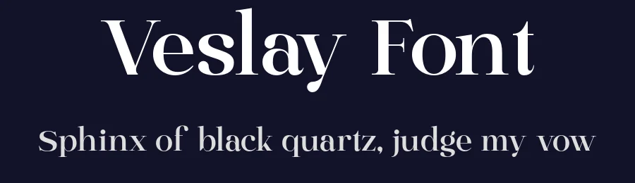 Veslay Font by roomspace.cl — Serif Font — thumbnail 2