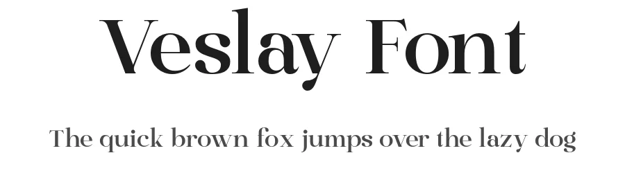 Veslay Font by roomspace.cl — Serif Font