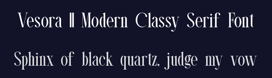 Vesora || Modern Classy Serif Font by ErmediaStudio — Display Font — thumbnail 2