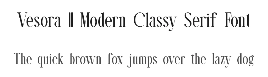 Vesora || Modern Classy Serif Font by ErmediaStudio — Display Font