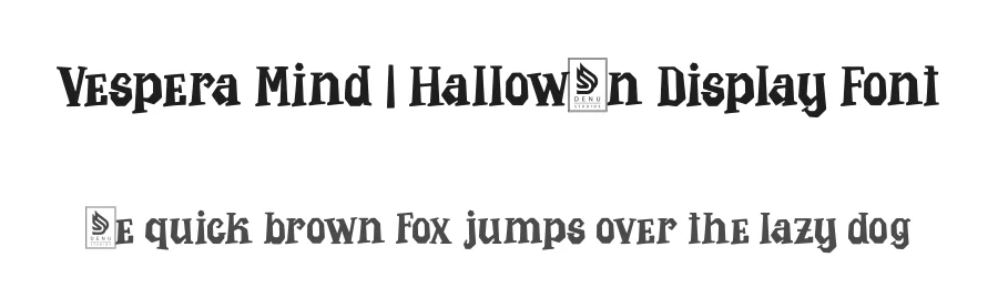 Vespera Mind | Halloween Display Font by Denustudios — Display Font