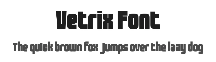Vetrix Font by roomspace.cl — Decorative Font
