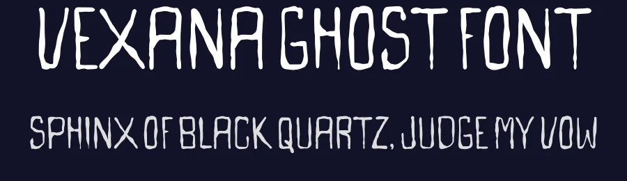 Vexana Ghost Font by idealeksis — Display Font — thumbnail 2