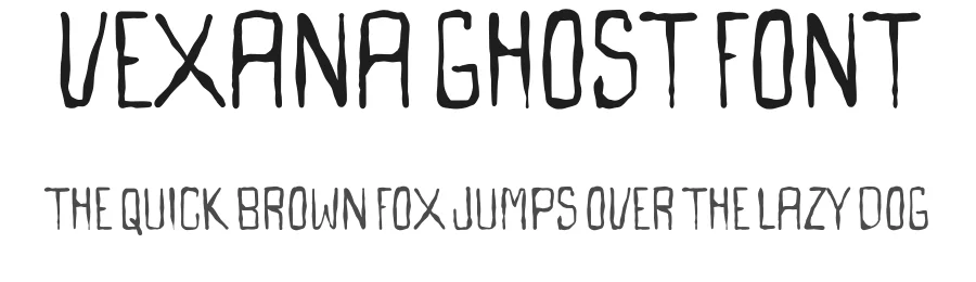 Vexana Ghost Font by idealeksis — Display Font