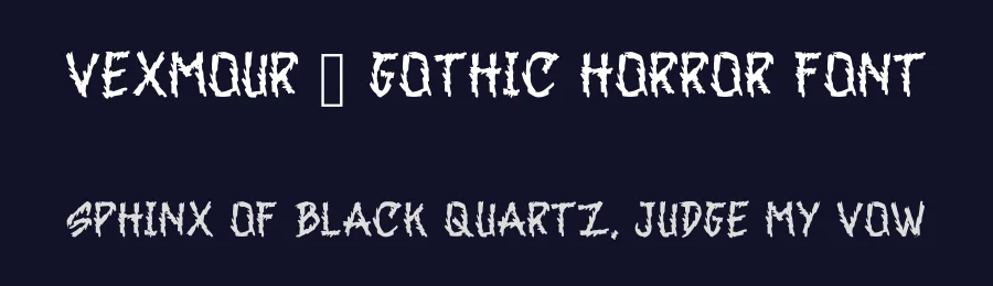 Vexmour – Gothic Horror Font by idealistudio — Blackletter Font — thumbnail 2