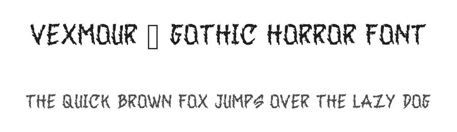 Vexmour – Gothic Horror Font by idealistudio — Blackletter Font