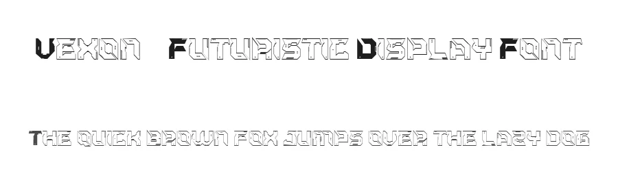 Vexon – Futuristic Display Font by FlawlessAndCo — Display Font
