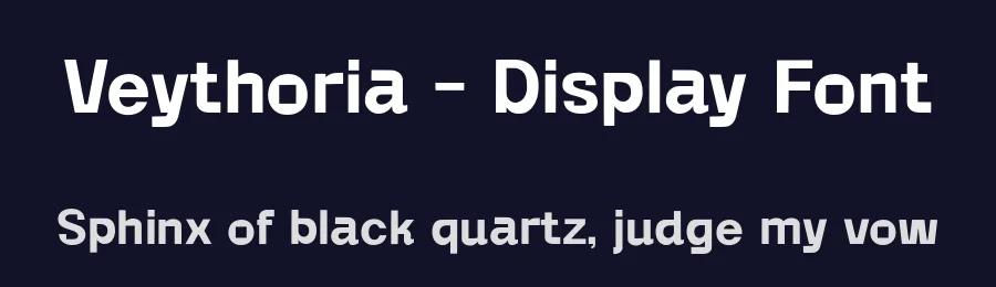 Veythoria – Display Font by Alpaprana — Display Font — thumbnail 2
