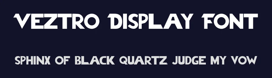 Veztro Display Font by jetsmax — Display Font — thumbnail 2