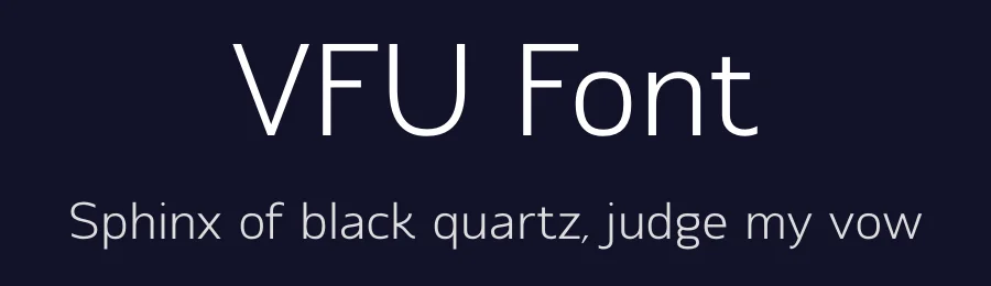 VFU Font by vpcreativeshop — Display Font — thumbnail 2