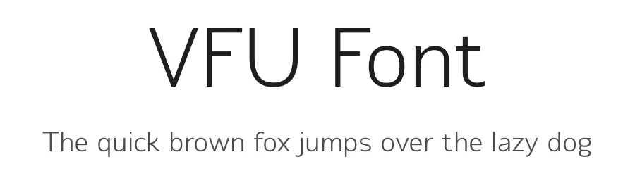 VFU Font by vpcreativeshop — Display Font